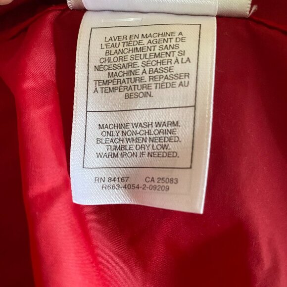 Walt Disney World Rain Jacket Windbreaker Hooded Sz L Red Pullover - Picture 7 of 7